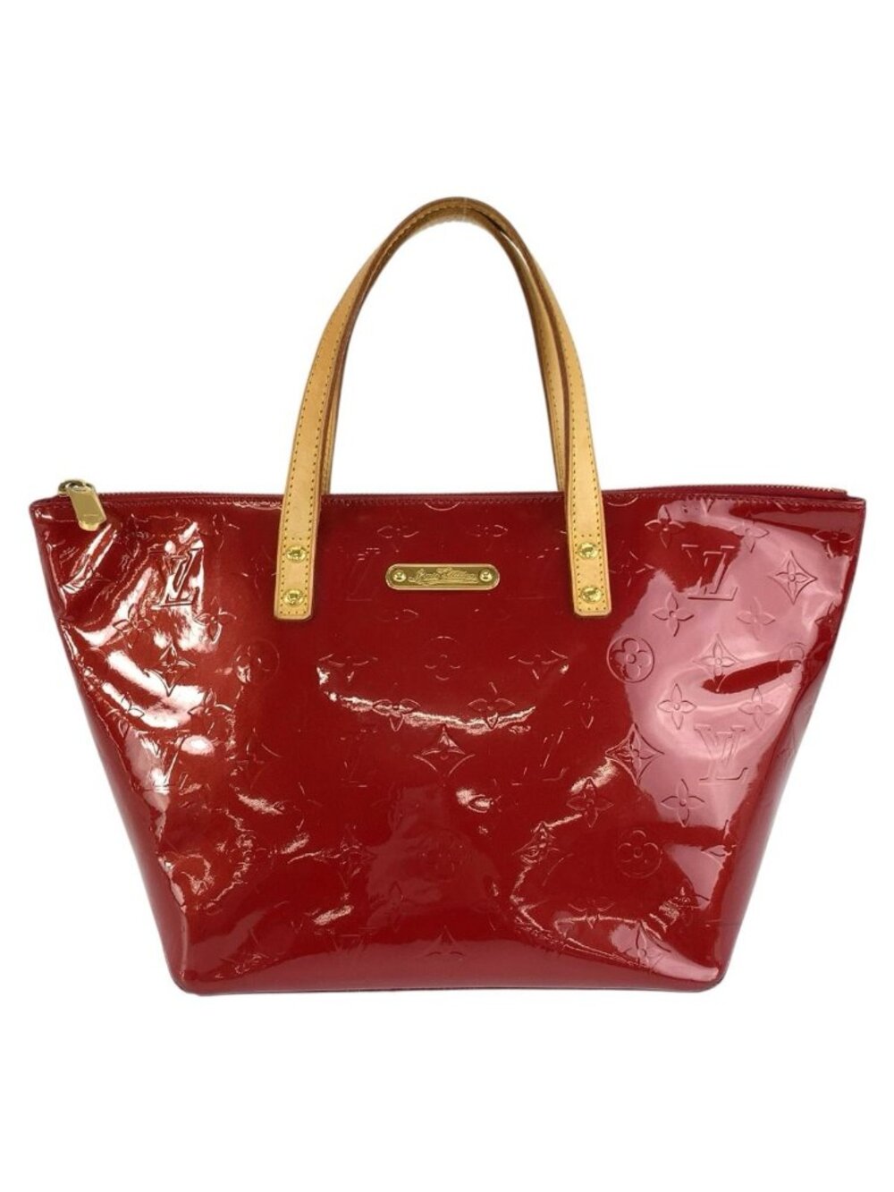 Louis Vuitton Monogram Vernis Bellevue PM Red Patent Leather Tote Bag